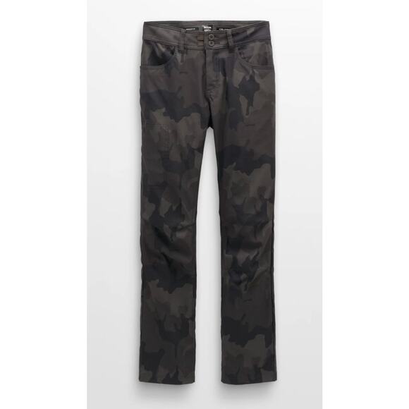 Prana Halle Straight Pant II in Charcoal Camo *Short 28” Inseam* 1971031 - Picture 1 of 11